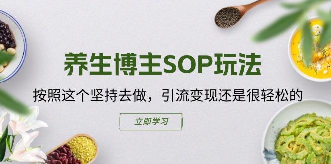 养生博主SOP玩法，按照这个坚持去做，引流变现还是很轻松的-策里行间