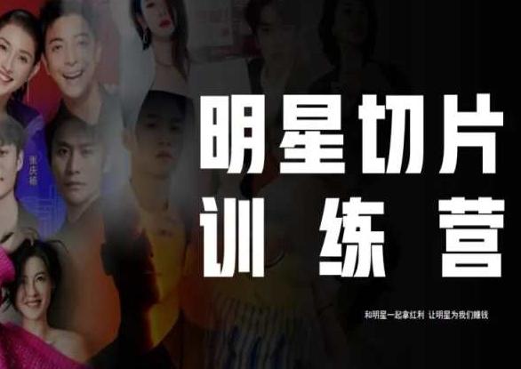 王子·明星切片线上训练营（2023），和明星一起拿红利，让明星为我们赚钱-策里行间
