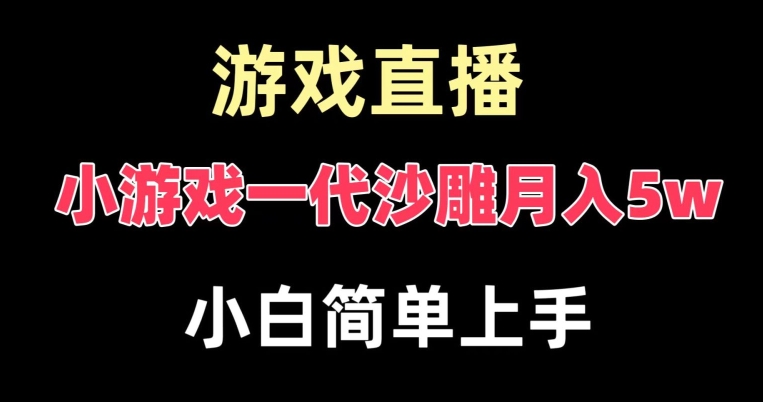 玩小游戏一代沙雕月入5w，爆裂变现，快速拿结果，高级保姆式教学【揭秘】-策里行间