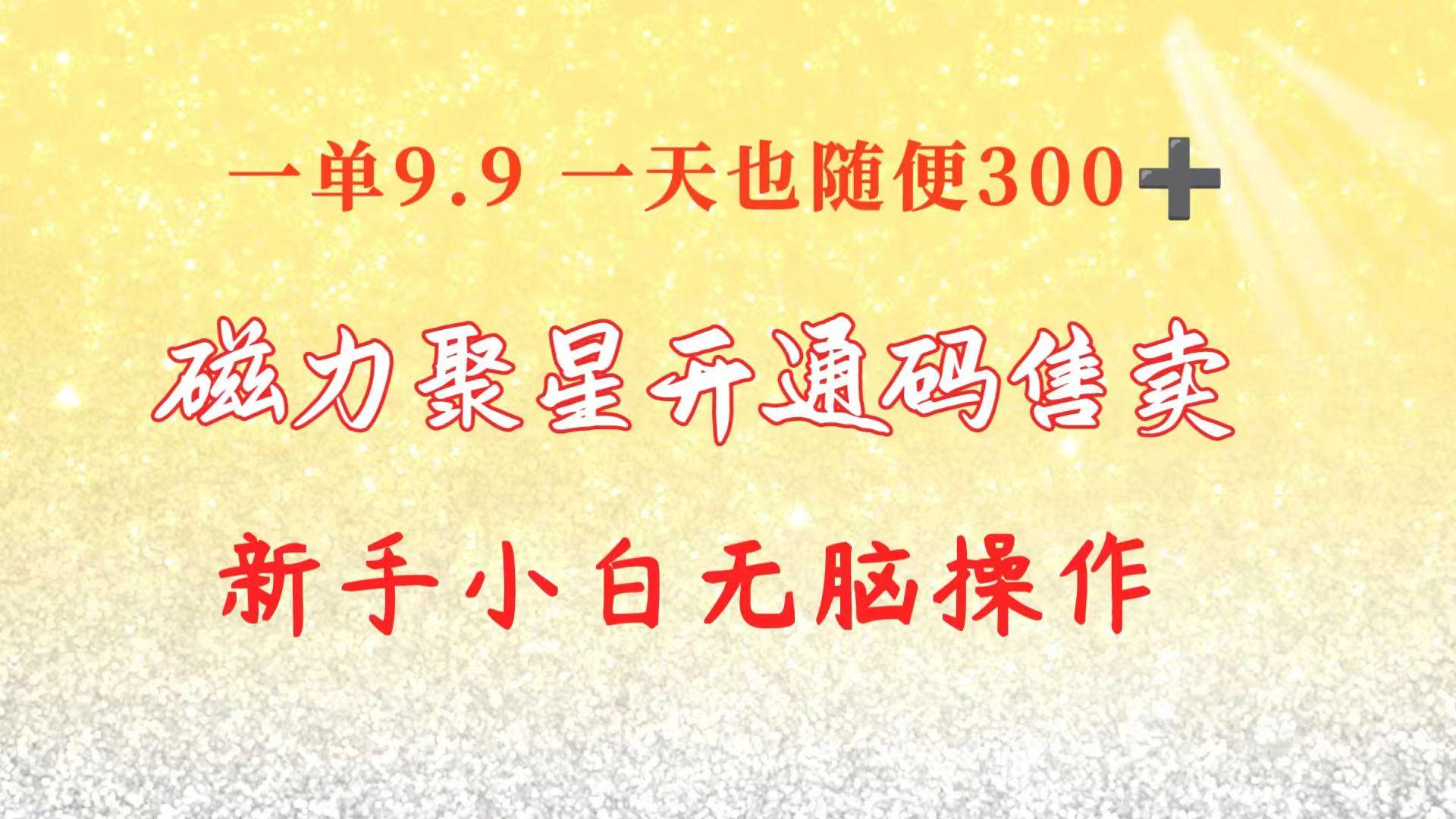 快手磁力聚星码信息差 售卖  一单卖9.9  一天也轻松300+ 新手小白无脑操作-策里行间