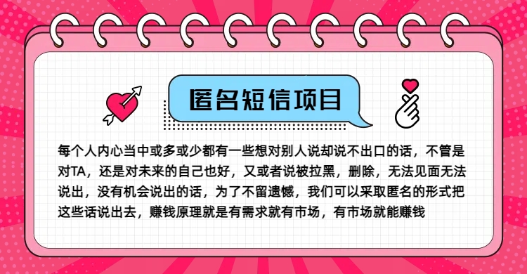 冷门小众赚钱项目，匿名短信，玩转信息差，月入五位数【揭秘】-策里行间