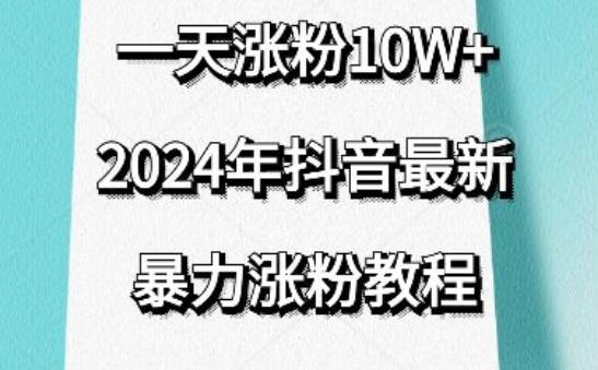 抖音最新暴力涨粉教程，视频去重，一天涨粉10w+，效果太暴力了，刷新你们的认知【揭秘】-策里行间