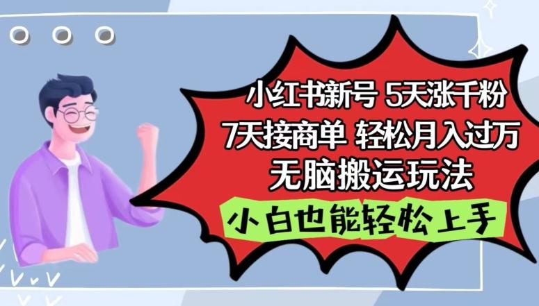 小红书影视泥巴追剧5天涨千粉，7天接商单，轻松月入过万，无脑搬运玩法【揭秘】-策里行间