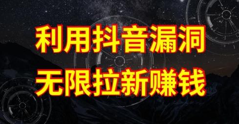 利用抖音链接漏洞，无限拉新赚钱【漏洞原理+操作流程】【揭秘】-策里行间