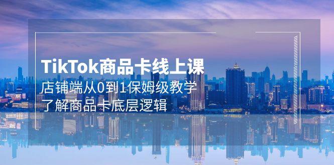 (9843期)Tk商品卡线上课，店铺端从0到1保姆级教学，了解商品卡底层逻辑(20节)-策里行间