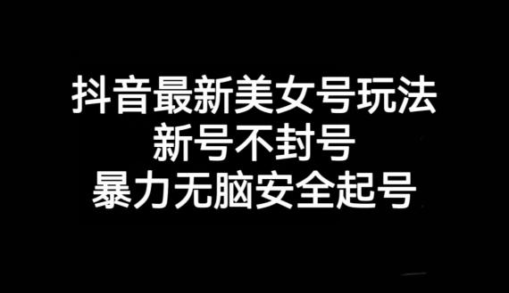 抖音最新美女号玩法，新号不封号，暴力无脑安全起号【揭秘】-策里行间