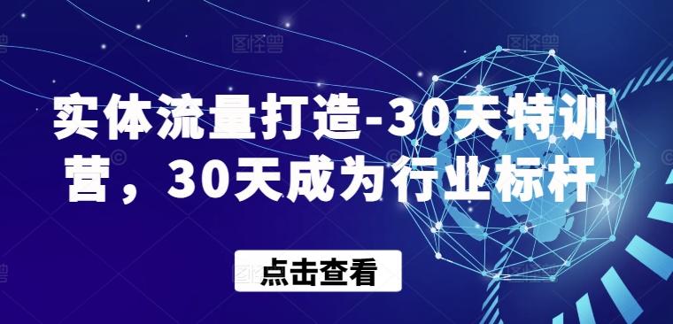 实体流量打造-30天特训营，30天成为行业标杆-策里行间