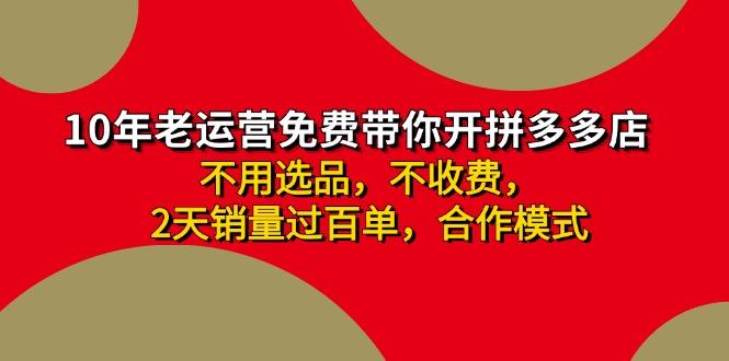 拼多多-合作开店日入4000+两天销量过百单，无学费、老运营教操作、小白…-策里行间