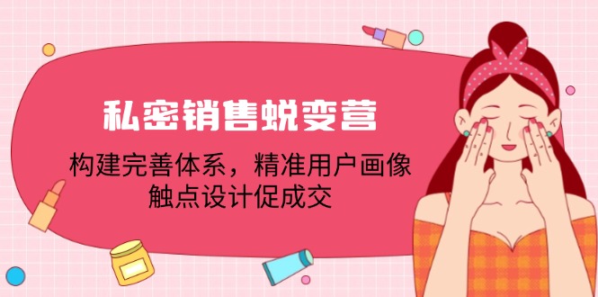 私密销售蜕变营：构建完善体系，精准用户画像，触点设计促成交-策里行间