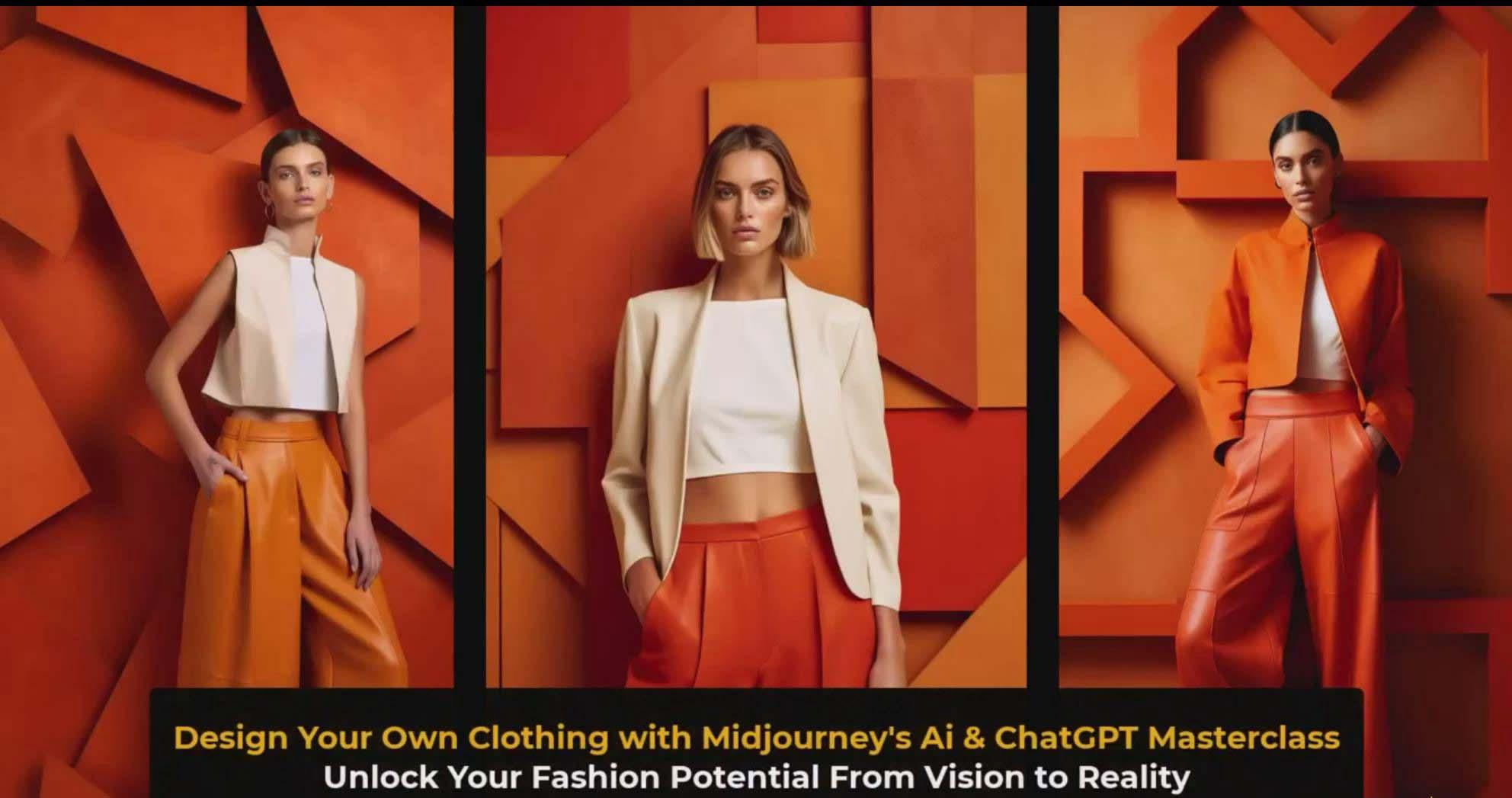 图片[3]-利用 Midjourneys Ai 人工智能设计自己的服装AI大师班-10节课-中英字幕-策里行间