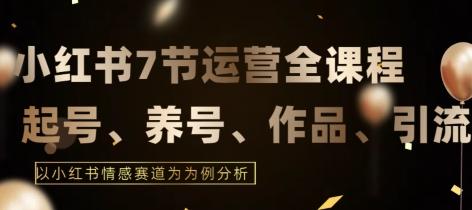 7节小红书运营实战全教程，结合最新情感赛道，打通小红书运营全流程【揭秘】-策里行间