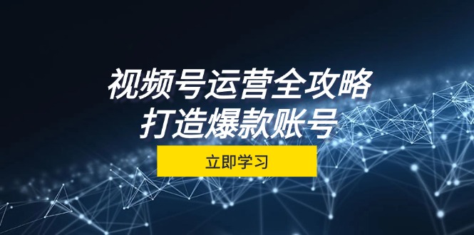 视频号运营全攻略，从定位到成交一站式学习，视频号核心秘诀，打造爆款…-策里行间