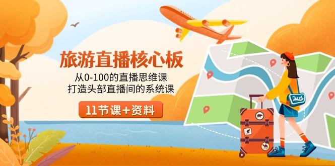 旅游-直播核心板，从0-100的直播思维课，打造头部直播间的系统课-策里行间