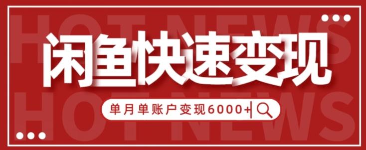 【新手项目】小白快速在闲鱼单月单账号变现6000+的秘密-策里行间
