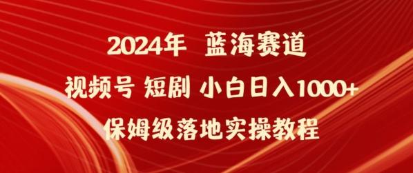 2024年视频号短剧新玩法小白日入1000+保姆级落地实操教程【揭秘】-策里行间