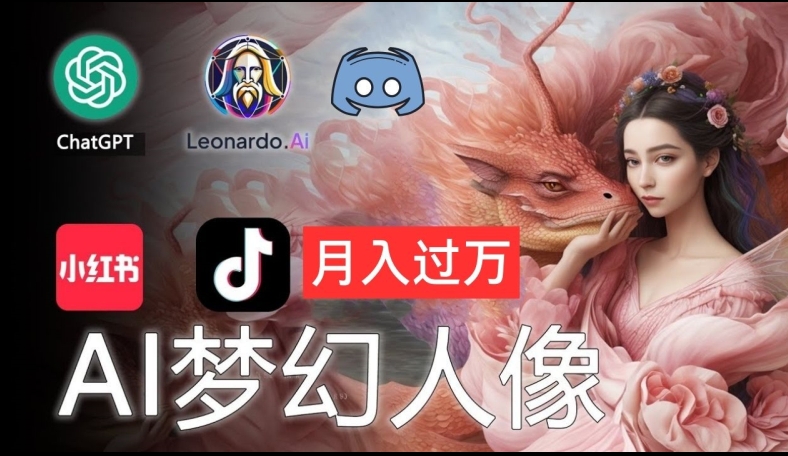 AI摄影梦幻人像：零基础也能月入过万的秘密【揭秘】-策里行间