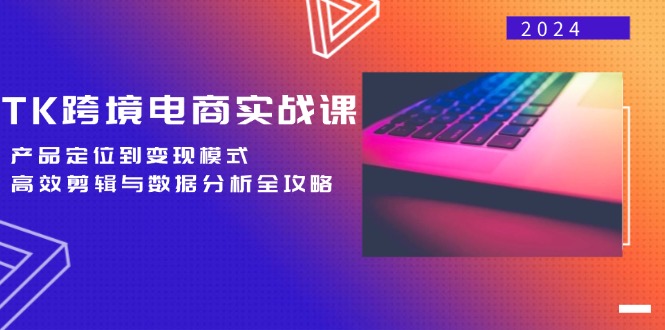 TK跨境电商实战课：产品定位到变现模式，高效剪辑与数据分析全攻略-策里行间