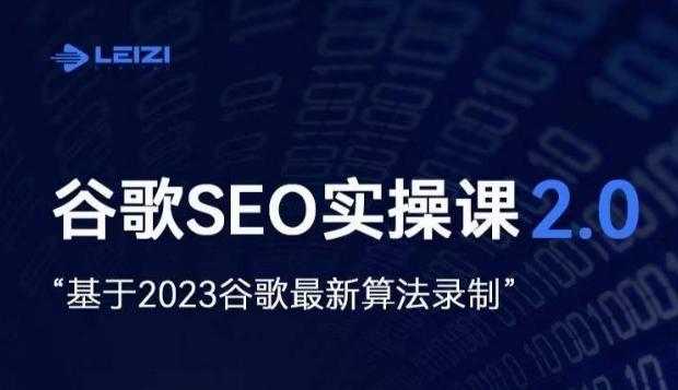 雷子·谷歌SEO 2.0实战课，独立站询盘自由必备，基于2023谷歌最新算法录制-策里行间