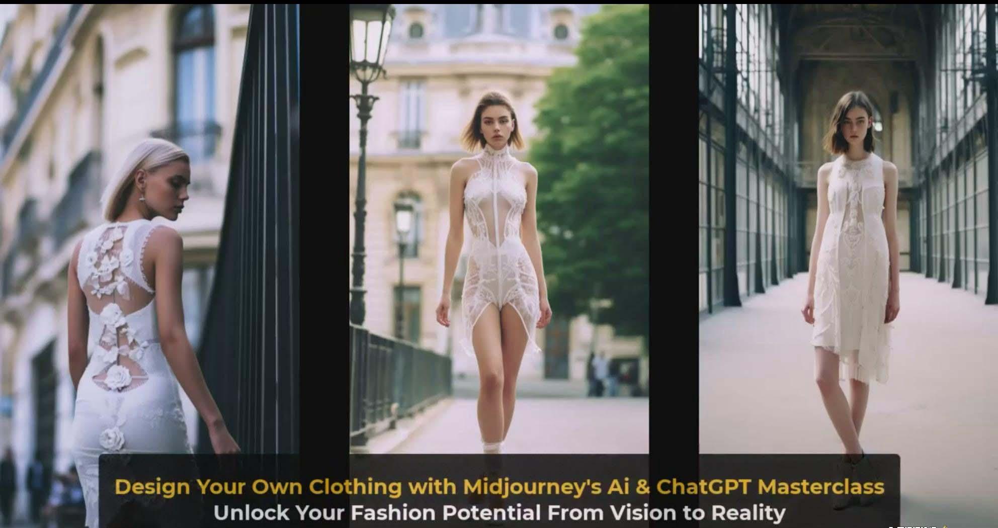 图片[4]-利用 Midjourneys Ai 人工智能设计自己的服装AI大师班-10节课-中英字幕-策里行间
