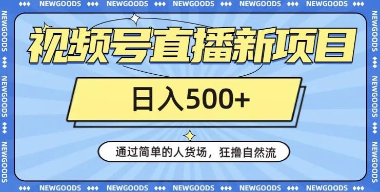 视频号直播新项目，通过简单的人货场，狂撸自然流，日入500+【260G资料】-策里行间