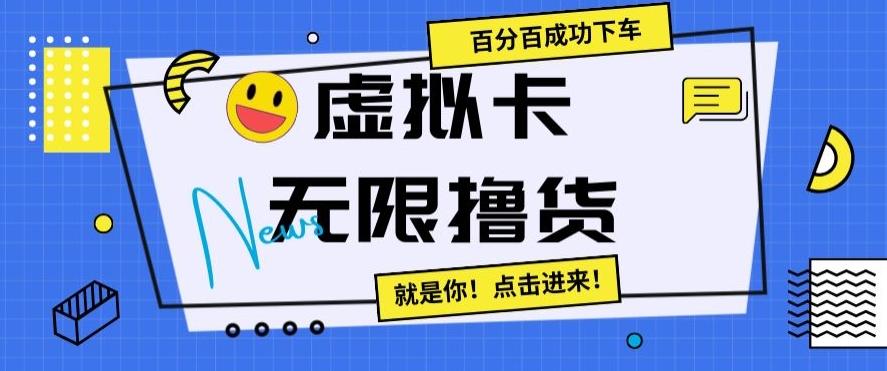 虚拟卡无限撸货，百分百成功下车【仅揭秘】-策里行间