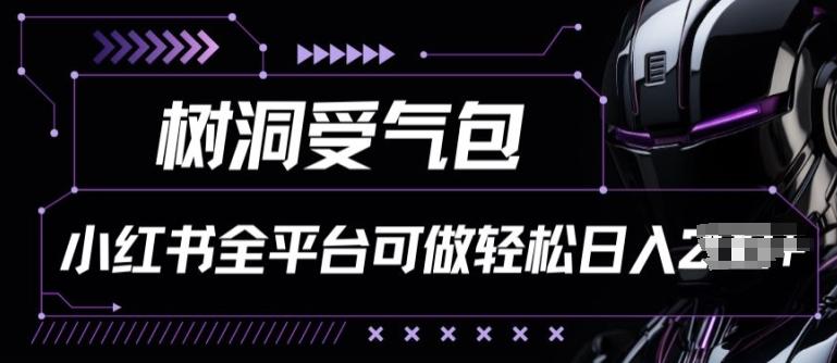 小红书等全平台树洞受气包项目，轻松日入一两张【揭秘】-策里行间