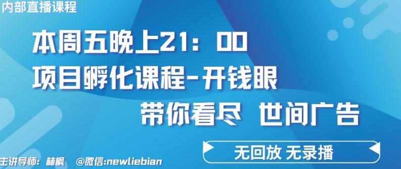 4.26日内部回放课程《项目孵化-开钱眼》赚钱的底层逻辑【揭秘】-策里行间