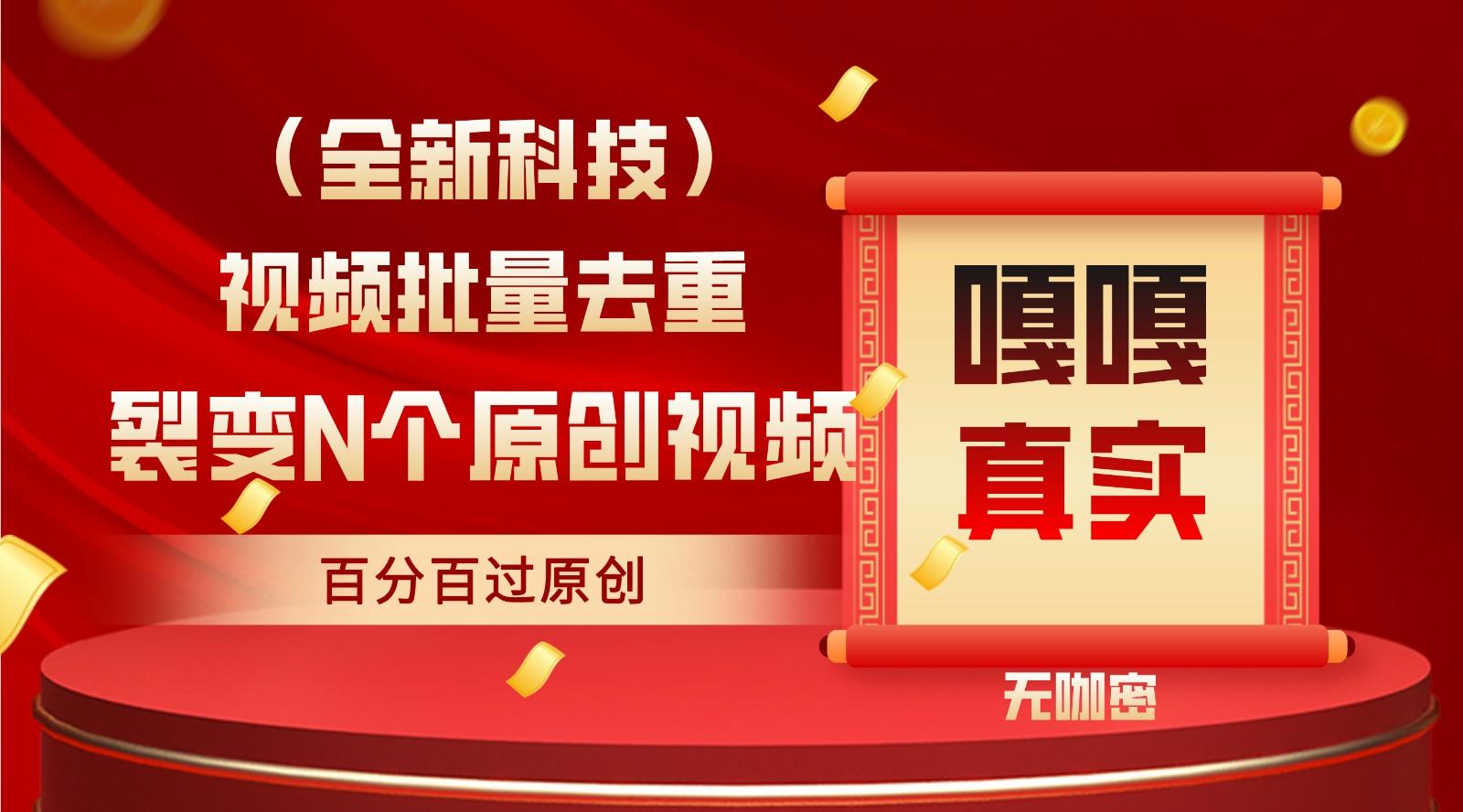最新全自动去重技术，批量操作百分百过原创-策里行间