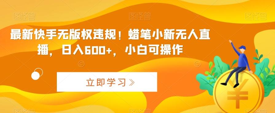 最新快手无版权违规！蜡笔小新无人直播，日入600+，小白可操作【揭秘】-策里行间