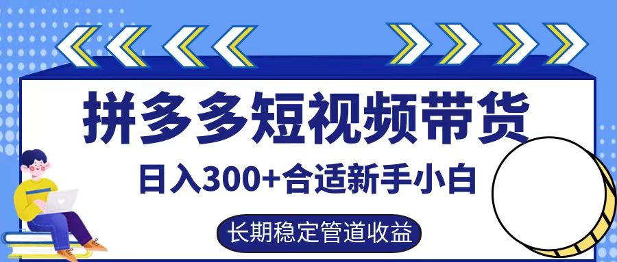 拼多多短视频带货日入300+，实操账户展示看就能学会-策里行间