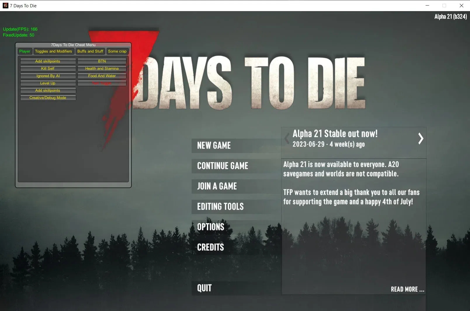 7 Days to Die 七日杀多功能修改器 v1.1.3.105 免费版-策里行间
