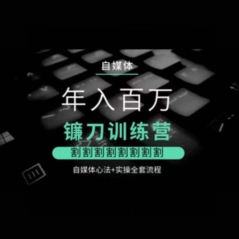 自媒体年入百万镰刀训练营，割割割割割割割割，自媒体心法+实操全套流程-策里行间