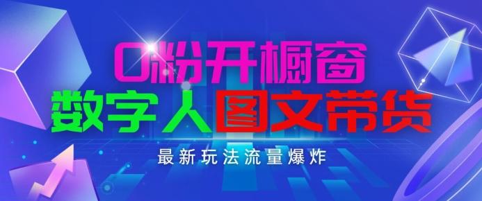 抖音最新项目，0粉开橱窗，数字人图文带货，流量爆炸，简单操作，日入1K+【揭秘】-策里行间