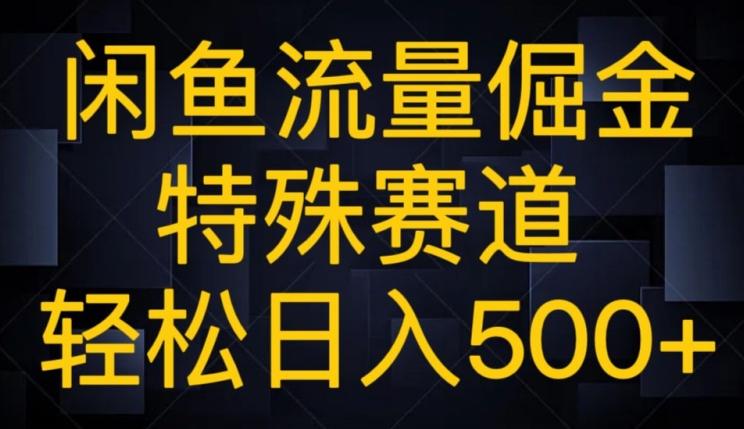 闲鱼流量倔金，特殊赛道，轻松日入500+-策里行间