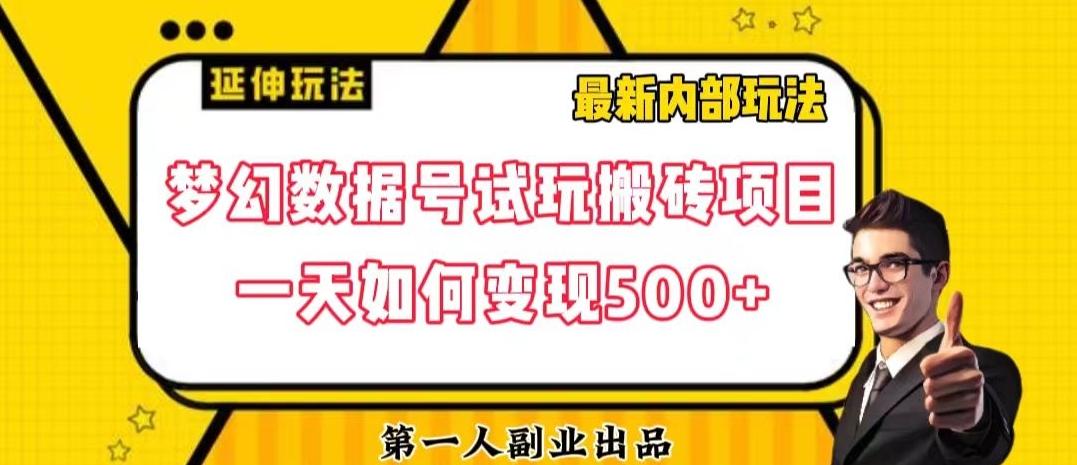 数据号回归玩法游戏试玩搬砖项目再创日入500+【揭秘】-策里行间