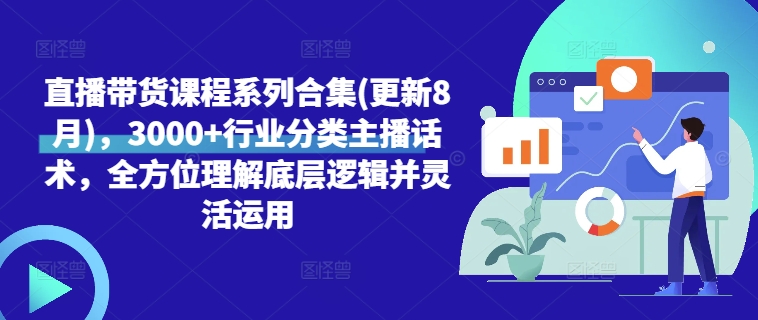直播带货课程系列合集(更新8月)，3000+行业分类主播话术，全方位理解底层逻辑并灵活运用-策里行间