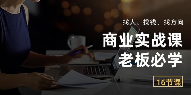 商业实战课【老板必学】：找人、找钱、找方向(16节课-策里行间